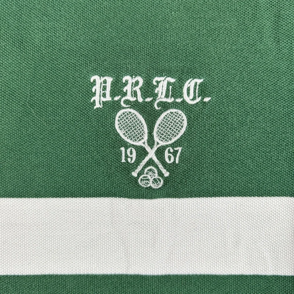 Polo Ralph Lauren Polo Shirt Mens Medium Tennis Club Crest Logo Custom Fit